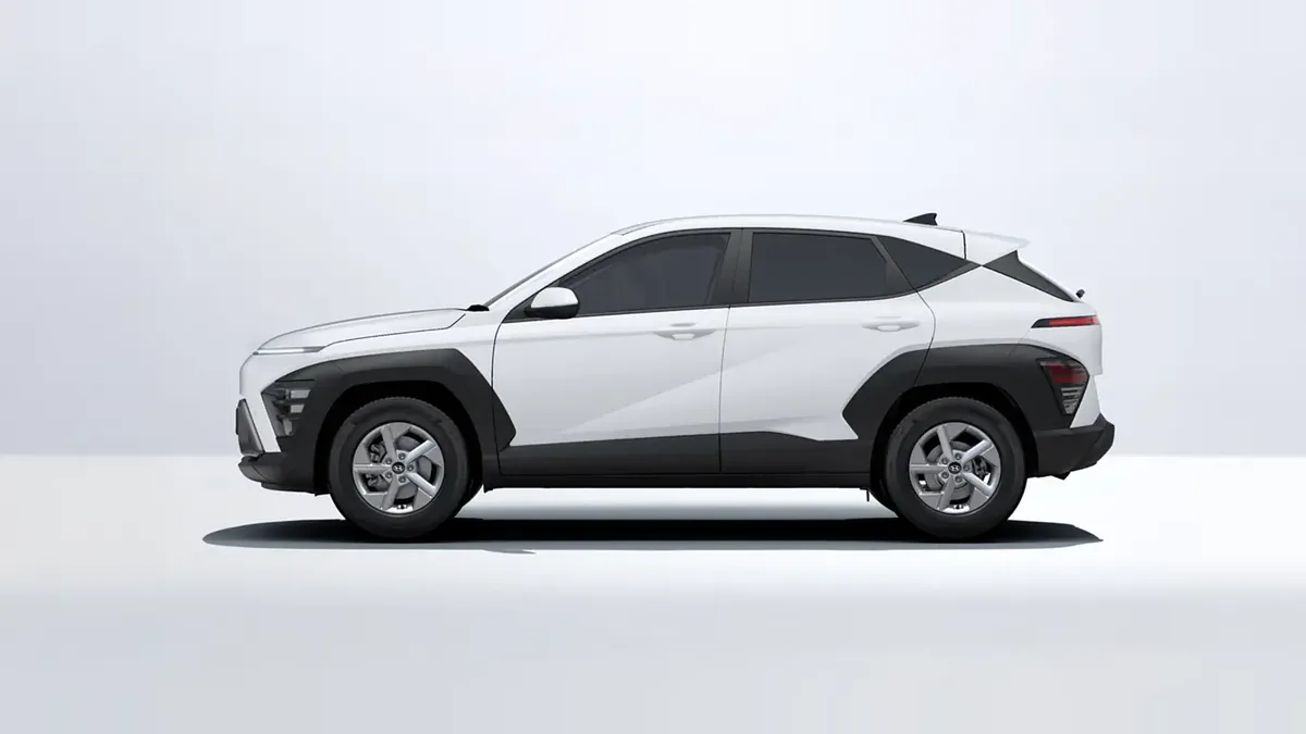 Hyundai Kona 1.0T 100CV Maxx CW en renting en Elche — Lateral