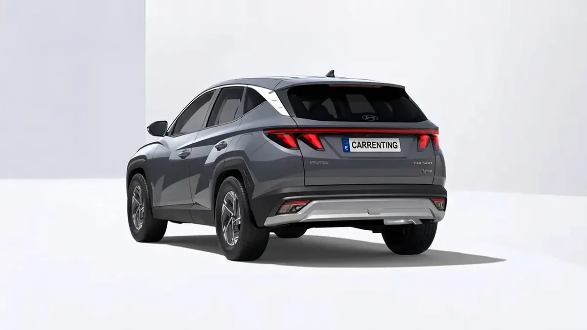 Hyundai Tucson Híbrido 1.6T HEV Klass AT 239CV en renting en Elche — Trasera