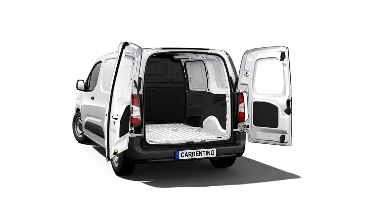 Peugeot Partner Furgón Diesel 1.5 BlueHDI S&S Standard 600kg 100 (MERCANCÍAS PROPIAS) en renting en Elche — Trasera