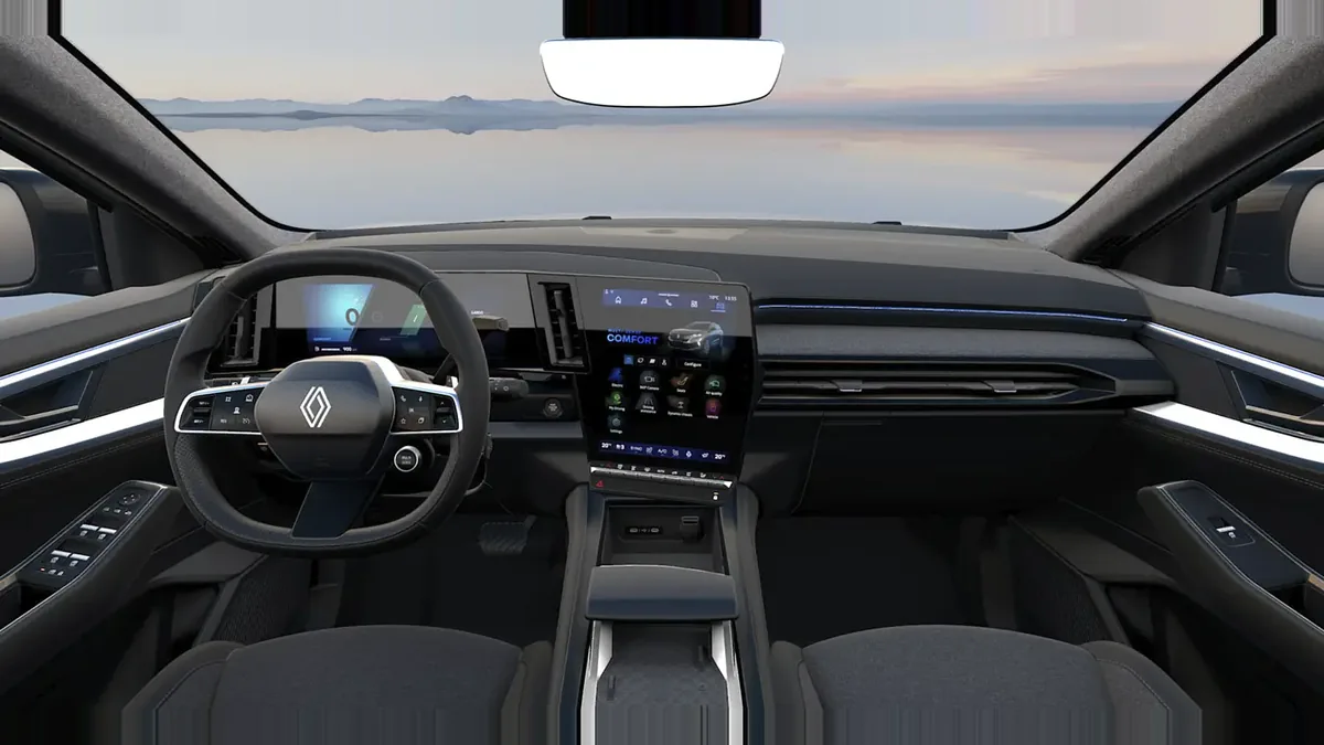 Renault ESPACE TECHNO E-TECH FULL HYBRID 200CV GA en renting en Elche — Delantera
